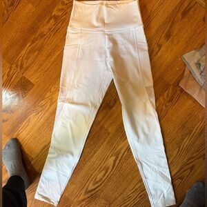 Women's White High-Waisted Leggings